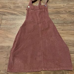 Corduroy Pink Dress Overall